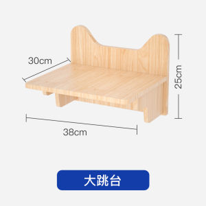 สัตว์เลี้ยง Beiya ติดผนังแมวปีนเขากรอบไม้ Cat Scratching โพสต์แขวนผนังแมวกระโดดแพลตฟอร์ม