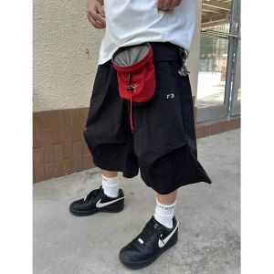 New American retro outdoor functional workwear paratrooper shorts mens and womens straight tube loose charging casual