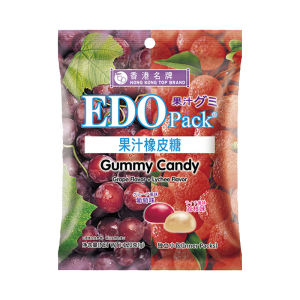 Edo Pack Juice Gummy 120g Soft Candy for Children QQ Rubber Candy Popular Snack Leisure Food Mini Packaging