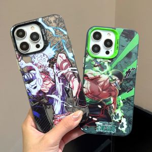 Cool One Piece Luffy Zoro Mobile Phone Case For iPhone 16 Pro Max 15 Pro Max 14 Pro Max Plus Soft Silicone Phone Back Cover for iPhone 12 13 Pro Max 11 Back Shell