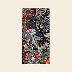 BILIBILI | Tiger Dragon Tattoo Luxury Fashion Full Lens Protective Case for Samsung Galaxy S26 S25 S24 A56 A36 Plus Ultra
