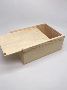 Retro Style Wooden Box Jewelry Makeup Storage Drawer Square Rectangle Dustproof Home Organization Desktop Storage Box