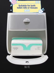 Ecoco Tissue Dispenser: Wall Mounted Tissue Holder & Double Layer Dispenser