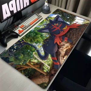Bandai | Mouse Pad P-pokemon Incineroar Table Mat XXL Anime Gamer Carpet Desk Mat Computer Gaming Accessories Cute Cat Keyboard Mousepad