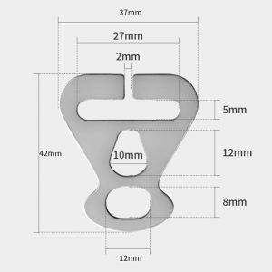 New Stainless Steel Wind Rope Buckle Outdoor Camping Hiking Backpacking Tent Canopy Guyline Cord Adjuster Board Rope Tensioner