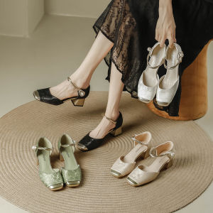 Square Toe Mary Jane & Block Heel High Heel Sandals: A Comprehensive Guide