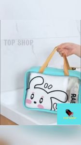 TOP SHOP Transparent Dry and Wet Separation Storage Bag Waterproof Toiletry Makeup Pouch Outdoor Travel Beach Fitness Swimming Packpack