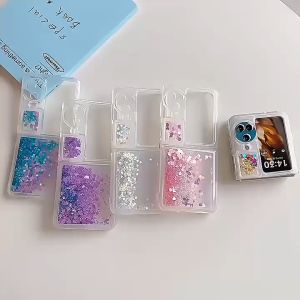 เคสโทรศัพท์มือถือสำหรับ Oppo Find N3 Filp Find N2 Filp มีกากเพชร น้ำหนัก