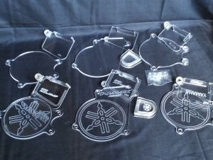 crankcase acrylic cover for nmax v1v2 aerox v1v2  plain and with engraved