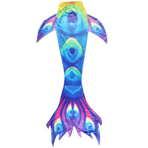 Kids Mermaid Tail for Girls Swimsuit Children The Little Mermaid Costume Beach Bikini Bathing Suit for Swimming No Flippers