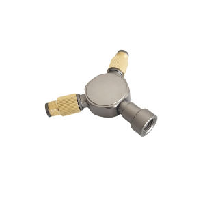 Outdoor Gas Tank Splitter Two Outputs Camping Stove Adapters 2 Way Gas Adapter Tee Connector For Outdoor Hiking Cooking Tools