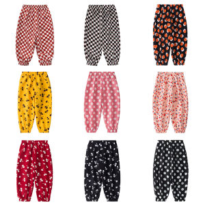 Lightweight Summer Chiffon Mosquito Proof Lantern Pants Casual Childrens Clothing Outerwear for Girls Cat And Fish Brand