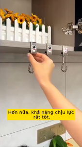 Combo 4 Móc Kẹp Treo Bàn Kim Loại Xoay 360° Tiện Dụng – Móc Treo Túi Ly Balo Bên Cạnh Bàn