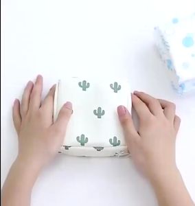 【COD】Cartoon Sanitary Napkin storage bag Portable large capacity Sanitary pad Pouch Cosmetic bag Coin Bag Small Pouch