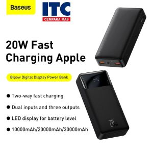 Powerbank Baseus Bipow 20000mAh 20W Digital Display Original Bergaransi
