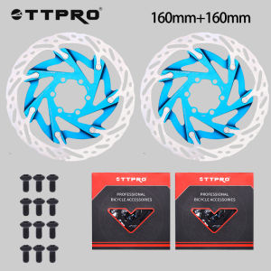 TTPRO Ultralight Heat Dissipation Hydraulic Disc Brake Rotor 160mm 6 Bolt Center Lock MTB Road Racing Bicycle Brake Disc