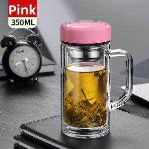 OUSHIMA | Double-layered Tea Glass Office Home Use Cup