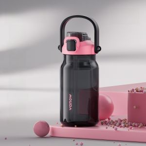 Vanow Large Capacity Sports Water Bottle Women Summer Water Jug High Temperature Resistant Portable Fitness Straw Cup Men Space Cup