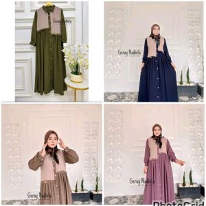 GAMIS TANIA CRINKEL AIRFLOW PREMIUM / GAMIS CRINKEL TERBARU / TANIA DRESS CRINKEL / DRESS MUSLIM TERBARU KEKINIAN / GAMIS WANITA TERBARU