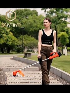 (Malay Spot)SANTINO Mesin Rumput Bateri Grass Cutter Cordless Electric Grass Trimmer Pemotong Rumput Lawn Mower With Makita Battery