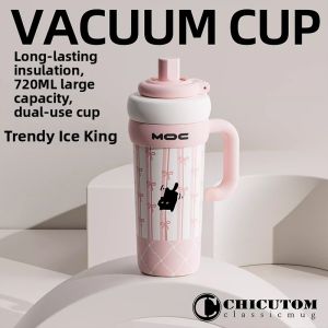 CHICU TOM | Bình Giữ Nhiệt Dung Tích Khủng Ống Hút Tiện Lợi