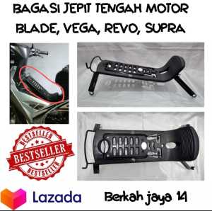 BAGASI PLASTIK JEPIT TENGAH JEPRET SEPEDA MOTOR GRAND SUPRA REVO BLADE VEGA HARGA MURAH BERKUALITAS WARNA HITAM