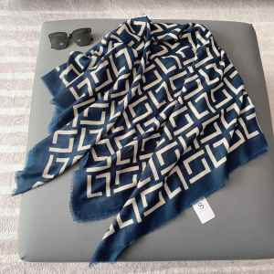 Khăn Choàng Lụa Polyester in Họa Tiết Mùa Xuân 2024 Đa Năng Ấm Áp Trang Trí Đi Biển Khăn Choàng Lụa Thời Trang