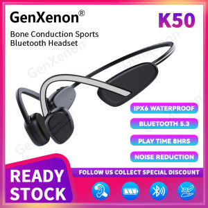 GenXenon K50 Bone Conduction Headset: Wireless Headphones for Sports & IPX6 Waterproof Earphones