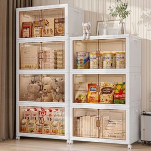 Lemari Lipat Untuk Baju Buku Dan Sepatu Magnetik Lemari Penyimpanan Multifungsi Barang Mainan Anak Rak