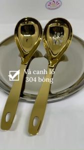 Cặp vá phục vụ môi lổ 304 tròn tim inox vàng titan cao cấp bóng sáng an toàn chuyên dụng nhà hàng