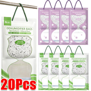 10/20pcs Hanging Dehumidification Bag / Wardrobe Cabinet Moisture Absorber Bags / Anti-Mold Desiccant Drying Packets for Indoor