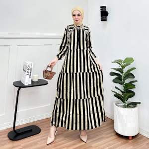 Gamis Salur Viral Kekinian Rayon Armor Premium Terbaru Midi Dress Wanita Kekinian Mewah Midi Dress Rayon Import Midi Dress Wanita Terlaris Terbaru