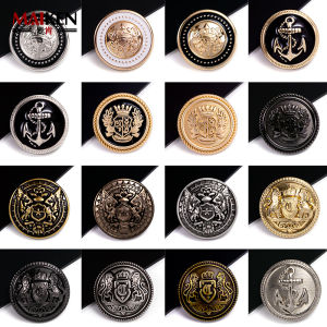 High-End Metal Button Coat Suit Buckle Suit Windbreaker Cufflinks Mens Coat Womens Waist Tightening Wear Button Button Big Button