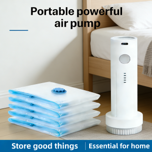 Electric Vacuum Pump for Storage Bags Portable Air Compressor Clothes Blanket Space Saving Home Travel Storage Bag