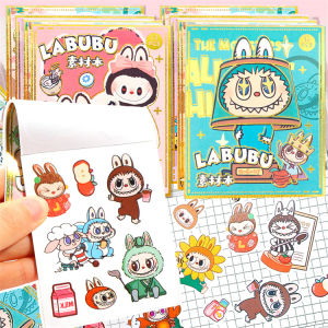 1/3pcs Labubu Monster Cartoon Waterproof Stickers Set Pack Cute Water Bottle Laptop Skateboard Scrapbook Anime Accessories
