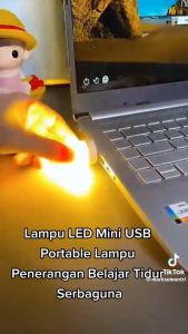 Lampu mini LED USB portable bulb lampu penerangan tidur baca serbaguna