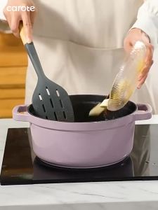Nồi Gang Tráng Men CAROTE Không Dính Dùng Được Cho Bếp Từ