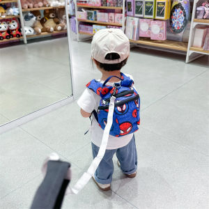 New 2025 Boys Kindergarten Backpack Anti-Lost Dual Shoulder Bag Early Education Childrens Bag Waterproof Cartoon Pattern