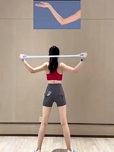 Silicone 8 Shape Tension Strap Open Back Beautiful Shoulder Shape Chest Expansion Fitness Yoga
