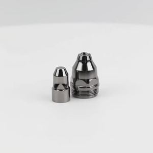 P80 Plasma Contactab Electrode Nozzle Cutting Torch Cutting Machine Accessories Black Gold Steel Consumables Tip 1.3/1.5/1.7mm