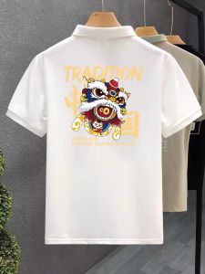 เสื้อโปโลแขนสั้นผู้ชาย แห้งเร็ว รุ่น Ice ผ้าไหม เสื้อยืดสไตล์ใหม่ปี ฤดูร้อน รุ่น Turn ปกเสื้อ เสื้อโปโล Paul Body แฟชั่นวัยรุ่น ผ้าใย โพลีเอสเตอร์