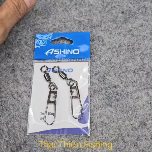 Khóa Link Câu Cá Ashino Rolling Swivel Vỉ 2 Cái Chuyên Dùng Câu Cá Tra Các Loại Cá Lớn