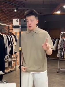 Summer New Style Loose Fit Polo Shirt Short Sleeve Pure Color Mens Casual Half Sleeve T-Shirt Breathable Comfortable Cotton Blend