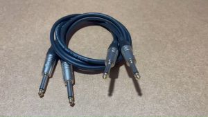 สาย TRS แจ็คโฟน to TRS แจ็คโฟน ยาว 1 เมตร (จำนวน 2 เส้น)