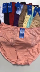 Set 5 Quần Lót Nữ Cạp Cao Chất Cotton Phối Ren Form Đại Bigsize 47kg Đến 100kg Co Giãn Thấm Hút Nội Y Marketonline Nt120