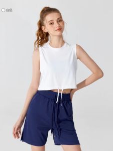 เสื้อกั๊กกีฬาแขนกุดแบบปรับได้สำหรับวิ่ง โยคะ ฟิตเนส ผ้าไนลอน ระบายอากาศได้ดี ป้องกันแสงแดด ทรงหลวม ฤดูใบไม้ผลิ 2024