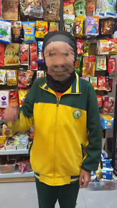 XYKJ Masker Motor Topeng Ugly Face Lucu Aksesoris Motor Lucu Full Face Mask Anti Debu Masker Motor