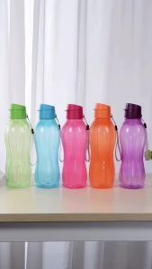 Bình Nước Thể Thao PP 900ML/1L Dung Tích Lớn Chống Rò Rỉ Di Động Cốc Uống Nước Tập Gym Kèm Dây Đeo Vật Dụng Cần Thiết Ngoài Trời Đồ Uống Cho Bà Bầu