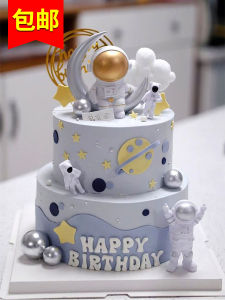 Trang Trí Bánh Phi Hành Gia Nổi Tiếng Trang Trí Bàn Tráng Miệng Vũ Trụ Mặt Trăng Phát Sáng Đồ Trang Trí Nhà Mô Phỏng Trái Cây