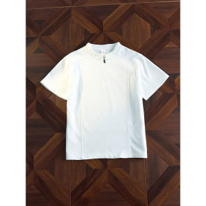 ZHUOCAN | Street Style Half-Zip Polo Shirt Breathable T-Shirt